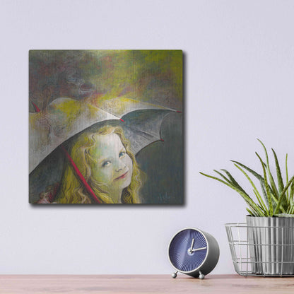 Luxe Metal Art 'Rona' by Samedin Asllani, Metal Wall Art,12x12