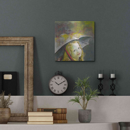 Luxe Metal Art 'Rona' by Samedin Asllani, Metal Wall Art,12x12