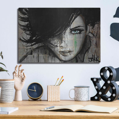 Luxe Metal Art 'Things Happen' by Loui Jover, Metal Wall Art,16x12