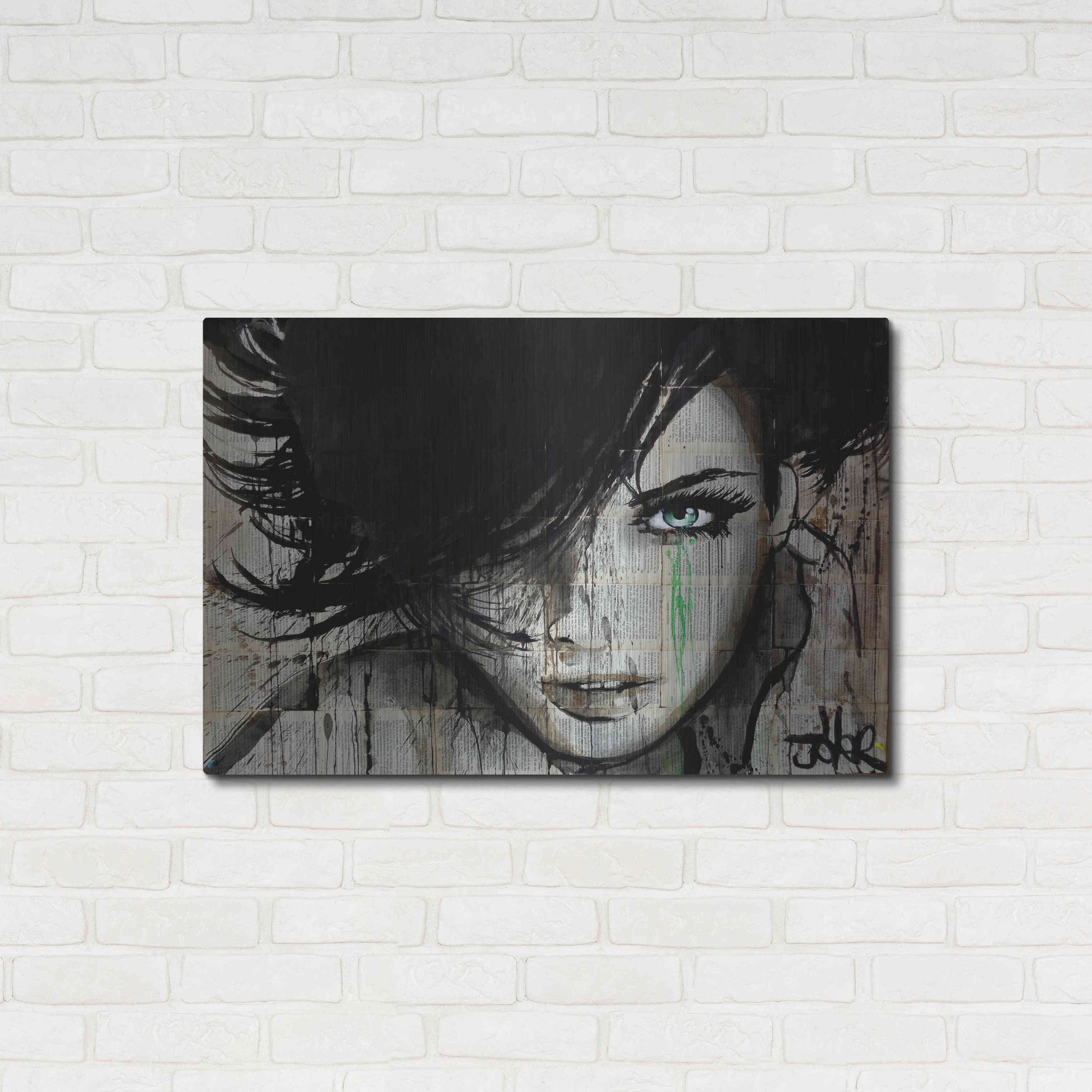 Luxe Metal Art 'Things Happen' by Loui Jover, Metal Wall Art,36x24