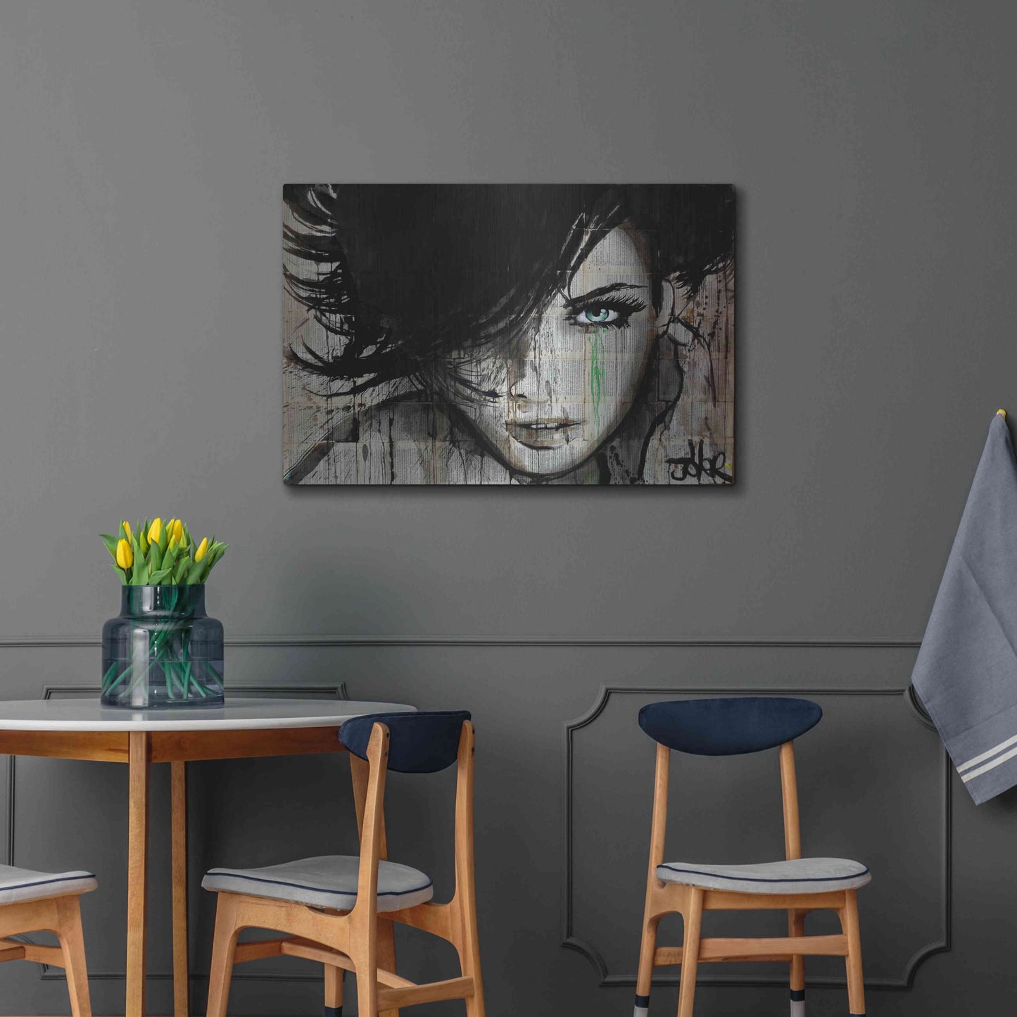 Luxe Metal Art 'Things Happen' by Loui Jover, Metal Wall Art,36x24