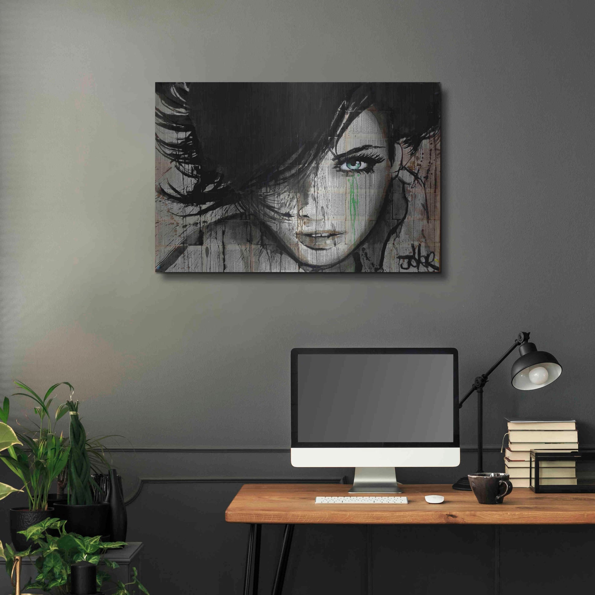 Luxe Metal Art 'Things Happen' by Loui Jover, Metal Wall Art,36x24