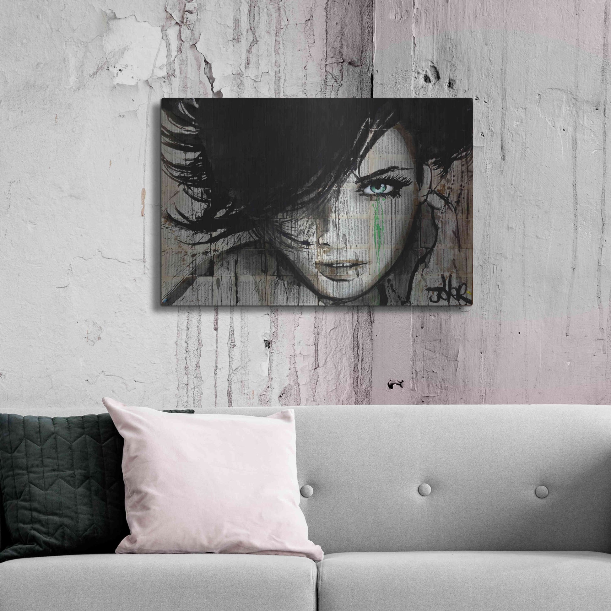 Luxe Metal Art 'Things Happen' by Loui Jover, Metal Wall Art,36x24