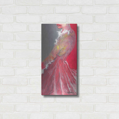 Luxe Metal Art 'Everything Is In The Eyes 'by Samedin Asllani, Metal Wall Art,12x24