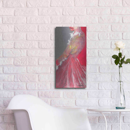 Luxe Metal Art 'Everything Is In The Eyes 'by Samedin Asllani, Metal Wall Art,12x24