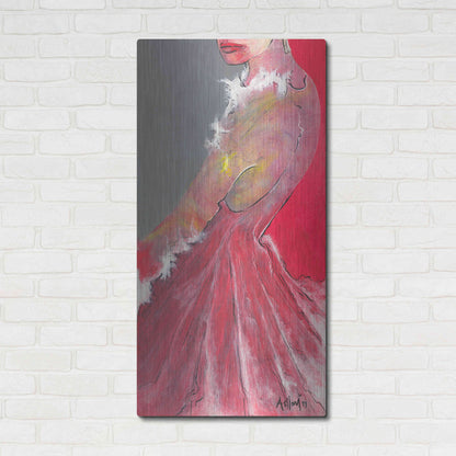 Luxe Metal Art 'Everything Is In The Eyes 'by Samedin Asllani, Metal Wall Art,24x48