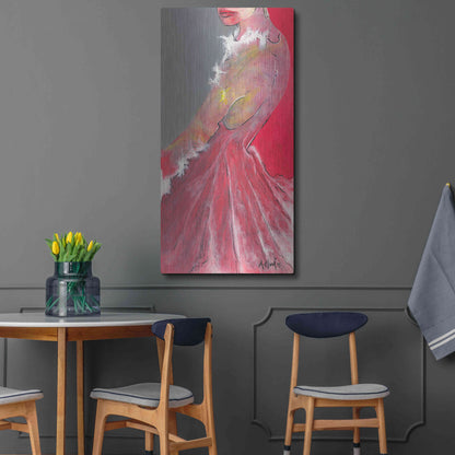 Luxe Metal Art 'Everything Is In The Eyes 'by Samedin Asllani, Metal Wall Art,24x48