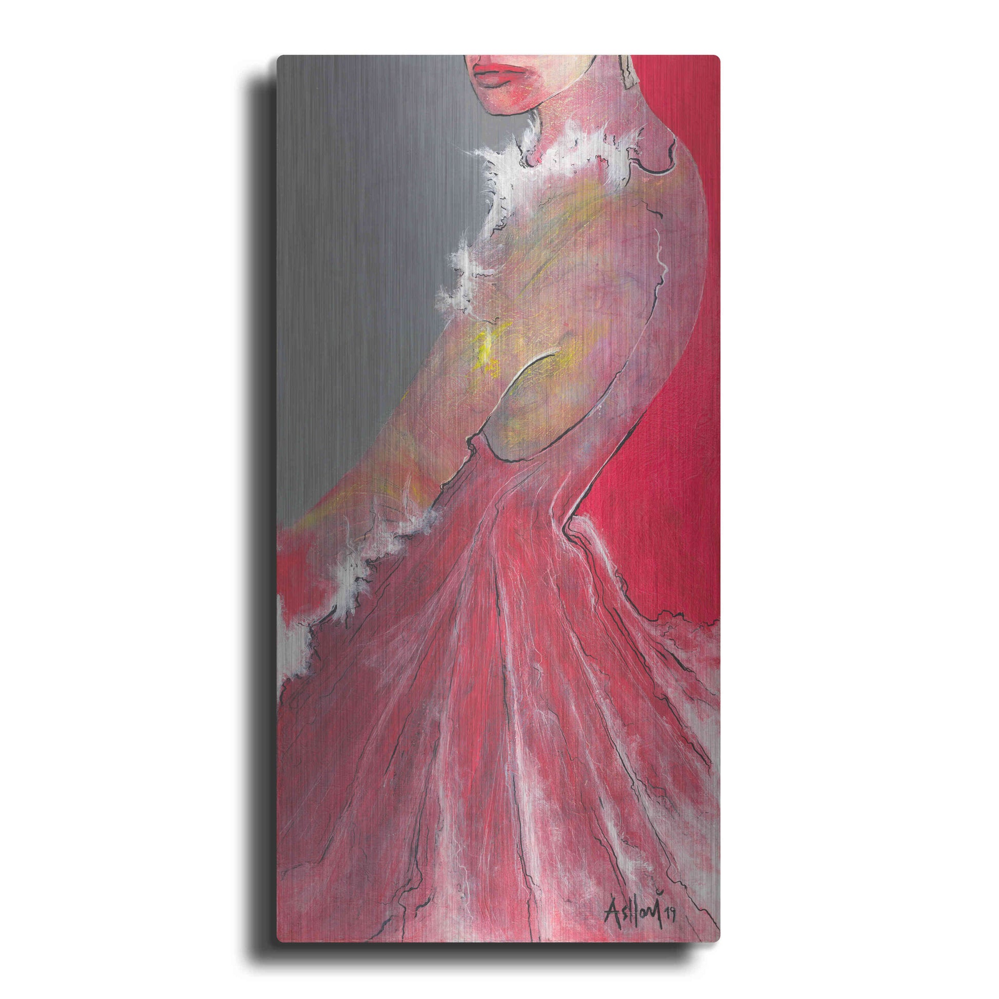 Luxe Metal Art 'Everything Is In The Eyes 'by Samedin Asllani, Metal Wall Art