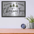 'Farm Fresh Christmas Trees II' by Cindy Jacobs – Metal Wall Art, 16x12 room view