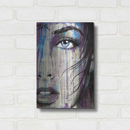 Luxe Metal Art 'Indigo Feeling' by Loui Jover, Metal Wall Art,12x16