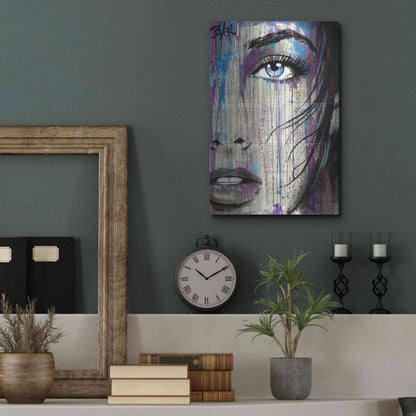 Luxe Metal Art 'Indigo Feeling' by Loui Jover, Metal Wall Art,12x16