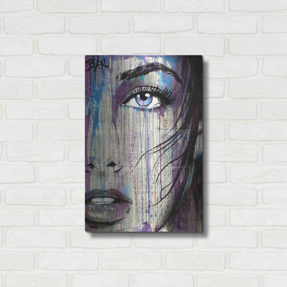 Luxe Metal Art 'Indigo Feeling' by Loui Jover, Metal Wall Art,16x24
