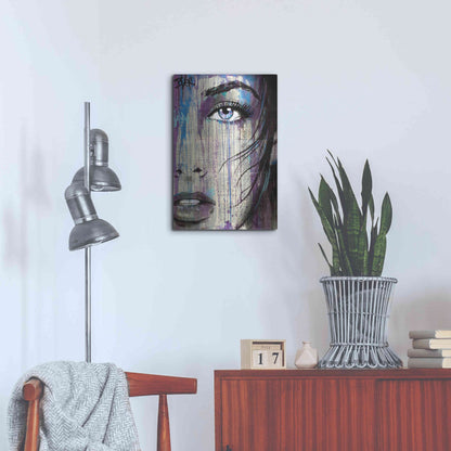 Luxe Metal Art 'Indigo Feeling' by Loui Jover, Metal Wall Art,16x24