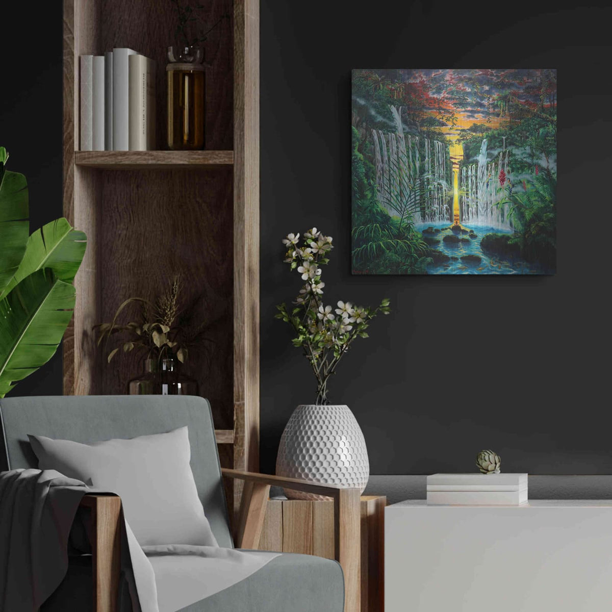 'Paradise' by Jan Kasparec – Metal Wall Art, 24x24 room view