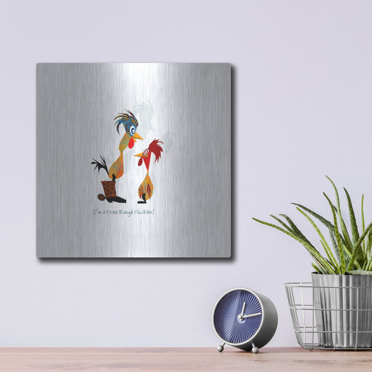 'Free Range' by Chuck Wimmer – Metal Wall Art, 12x12 room view