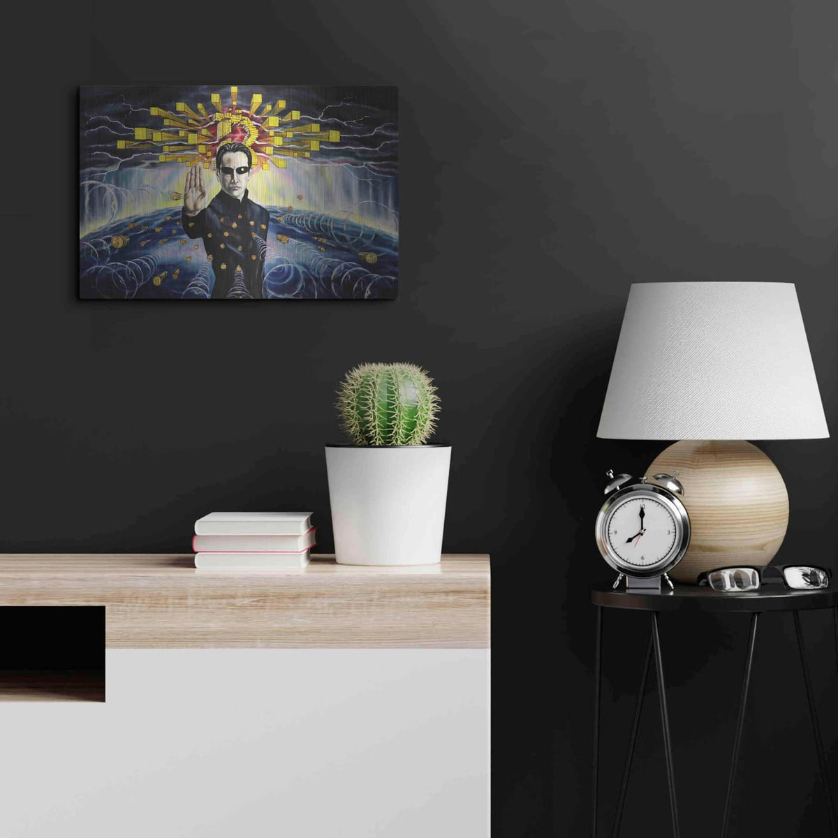 'Neo The One' by Jan Kasparec – Metal Wall Art, 24x16 room view