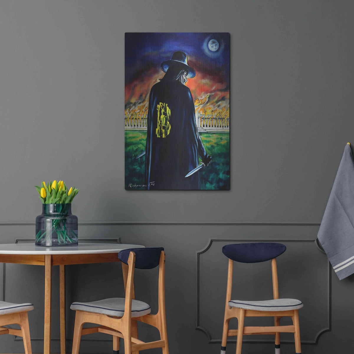 'Mr V And Fed' by Jan Kasparec – Metal Wall Art, 24x36 room view