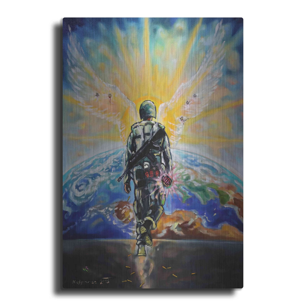 'Love Grenade' by Jan Kasparec – Metal Wall Art
