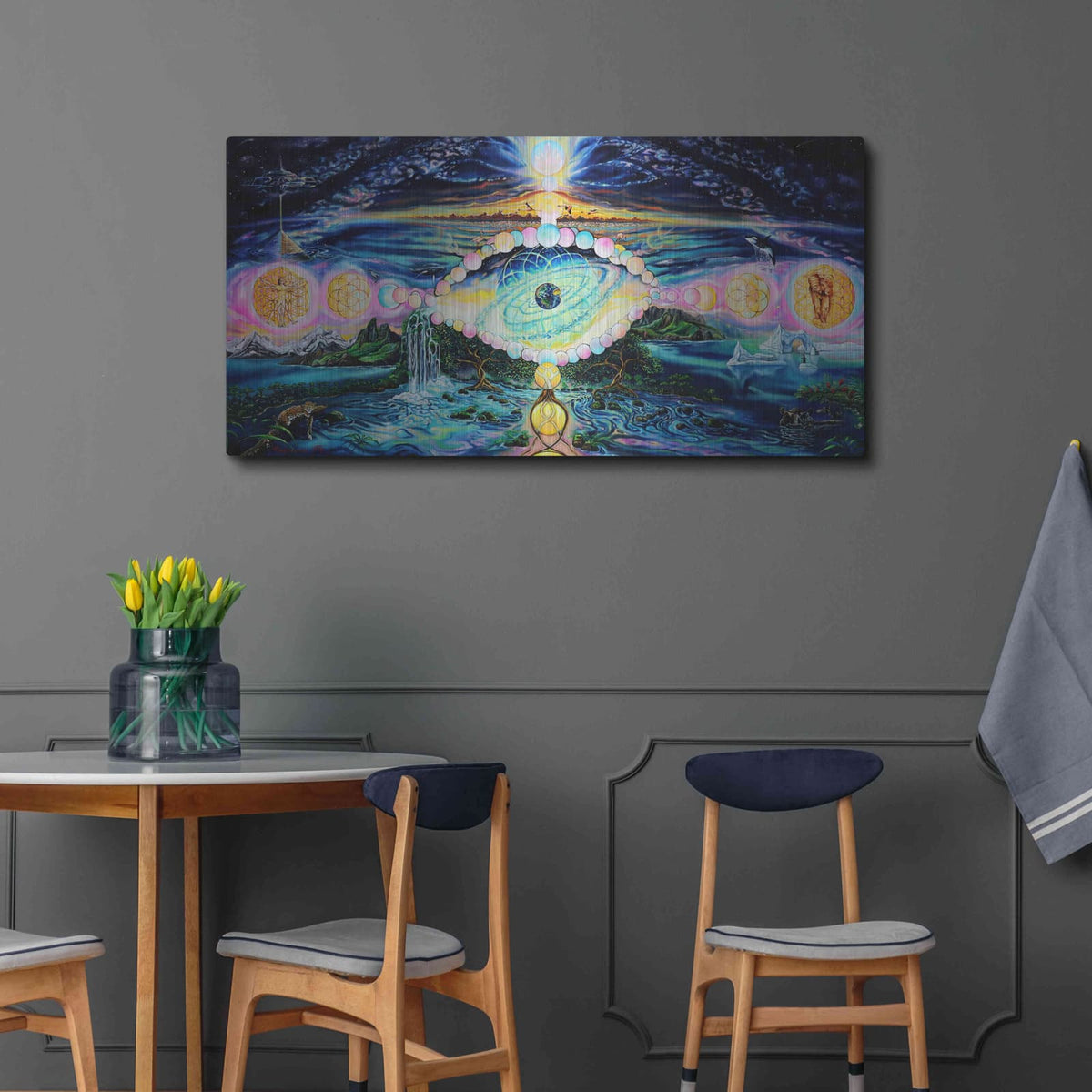 'God's Eye' by Jan Kasparec – Metal Wall Art, 48x24 room view