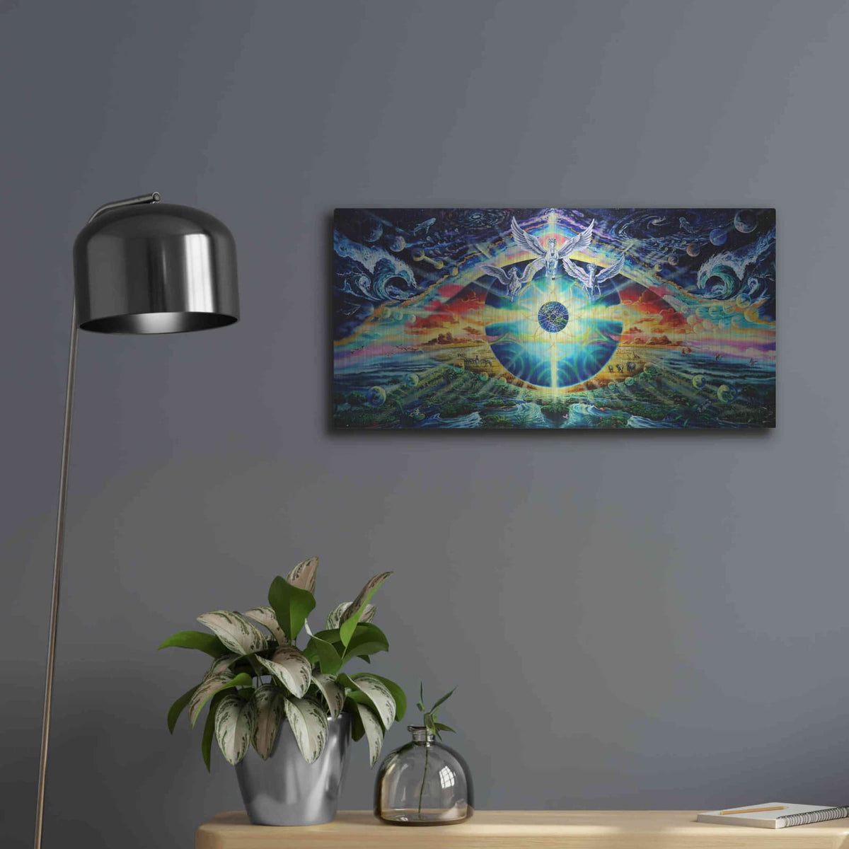 'God's Eye 2' by Jan Kasparec – Metal Wall Art, 24x12 room view