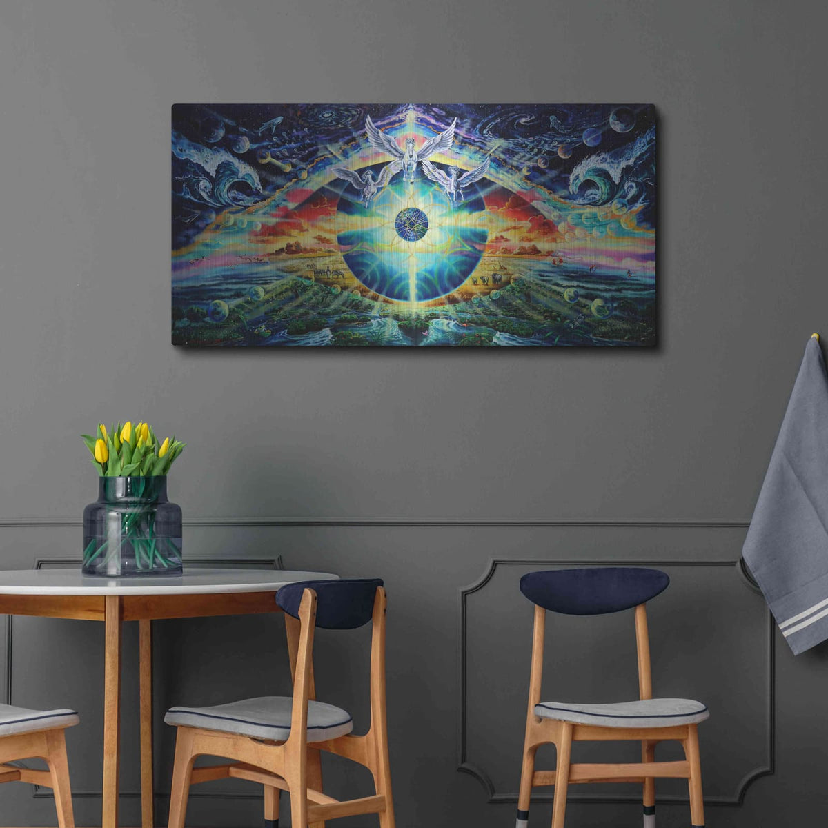 'God's Eye 2' by Jan Kasparec – Metal Wall Art, 48x24 room view