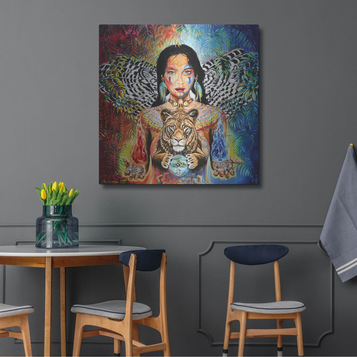 'Gaia II' by Jan Kasparec – Metal Wall Art, 36x36 room view