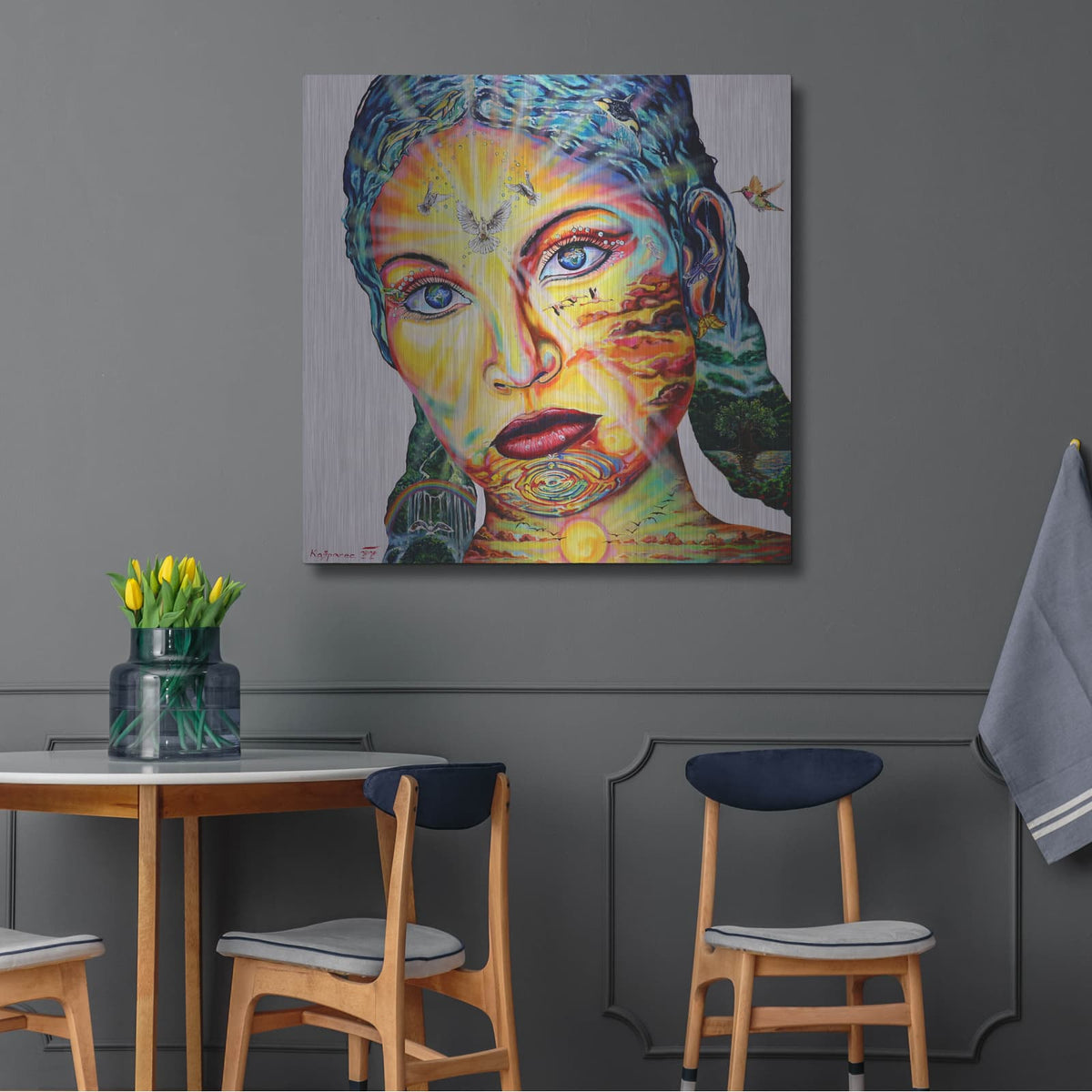 'Gaia I' by Jan Kasparec – Metal Wall Art, 36x36 room view