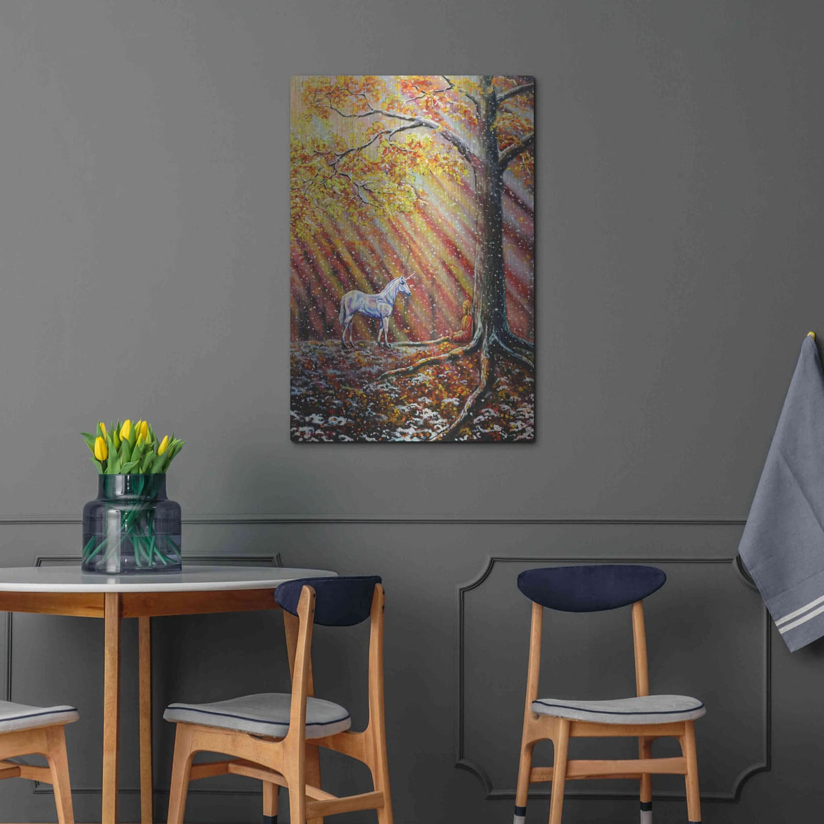 'First Snow' by Jan Kasparec – Metal Wall Art, 24x36 room view