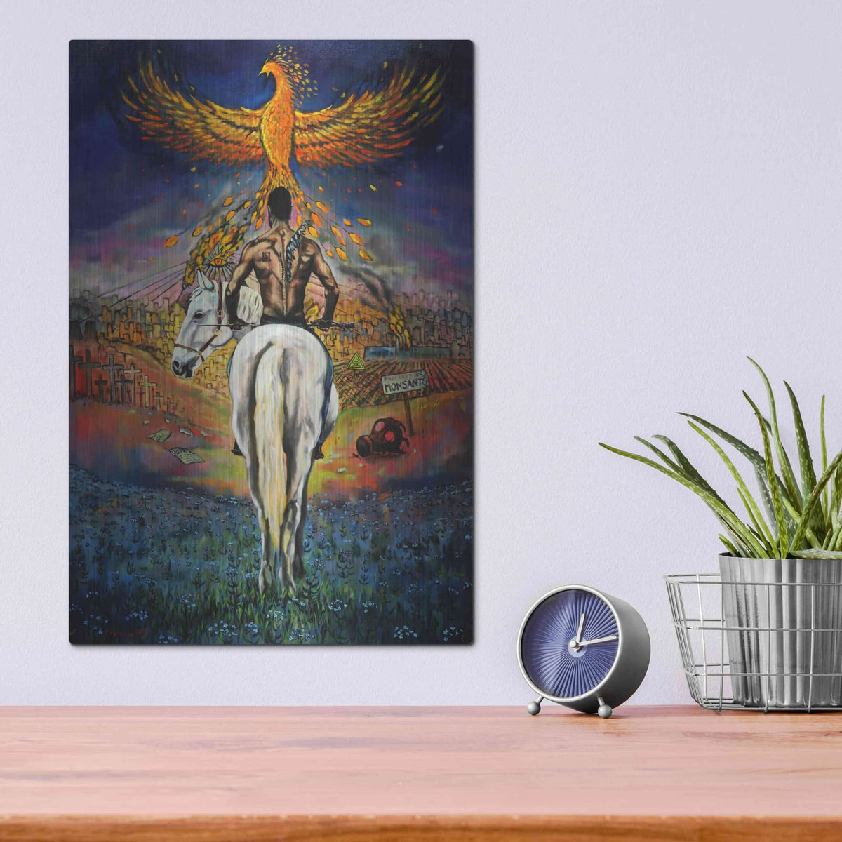 'Fallen Angel' by Jan Kasparec – Metal Wall Art, 12x16 room view