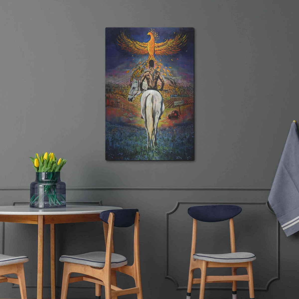 'Fallen Angel' by Jan Kasparec – Metal Wall Art, 24x36 room view