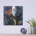 'Bitcoin Warrior' by Jan Kasparec – Metal Wall Art, 12x12 room view