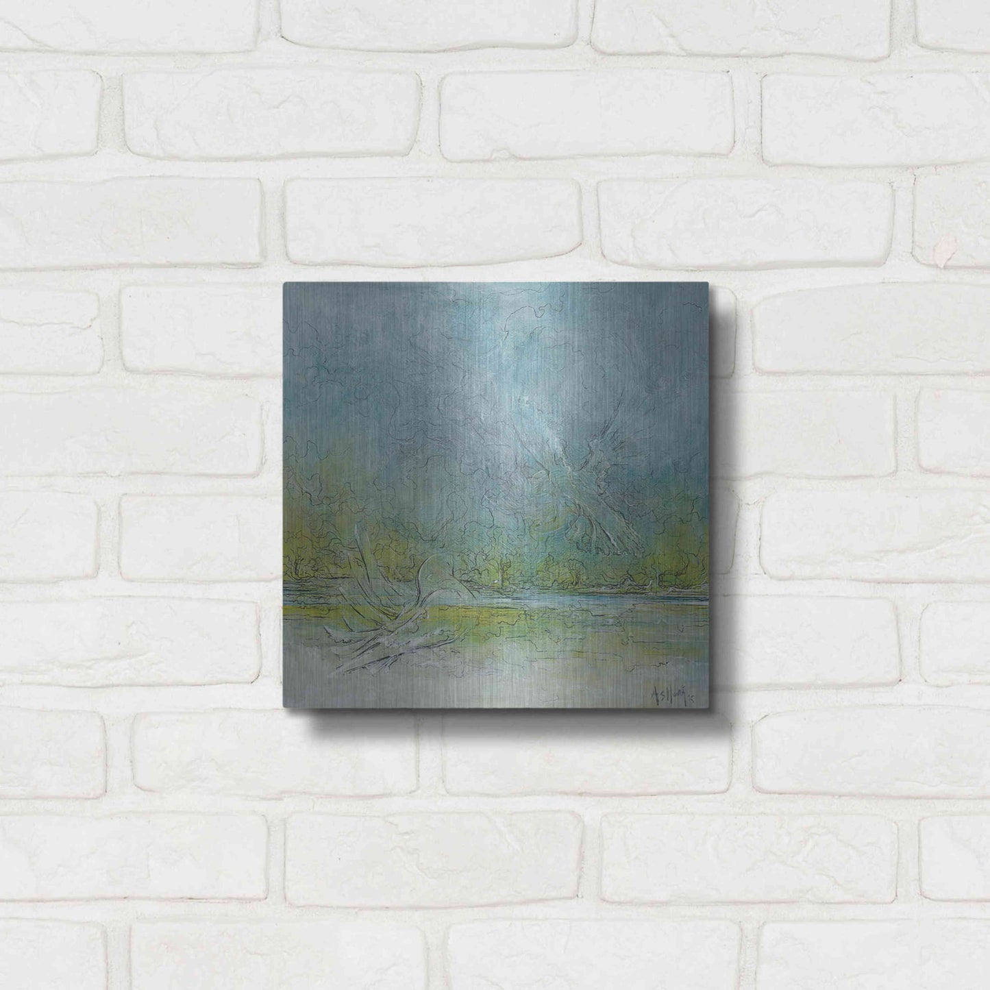 Luxe Metal Art 'Freedom' by Samedin Asllani, Metal Wall Art,12x12