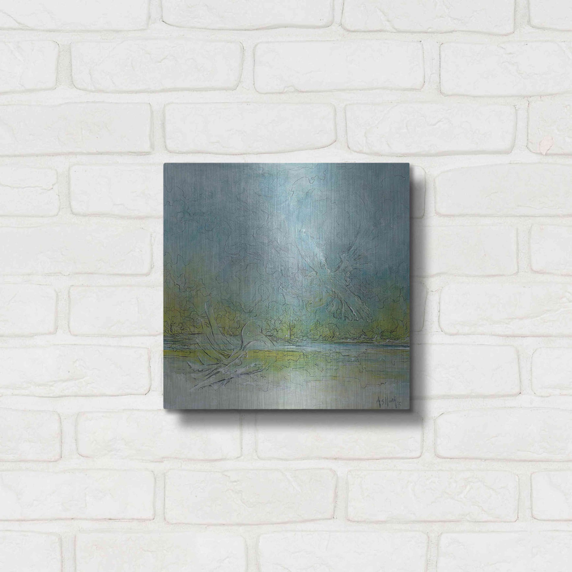 Luxe Metal Art 'Freedom' by Samedin Asllani, Metal Wall Art,12x12