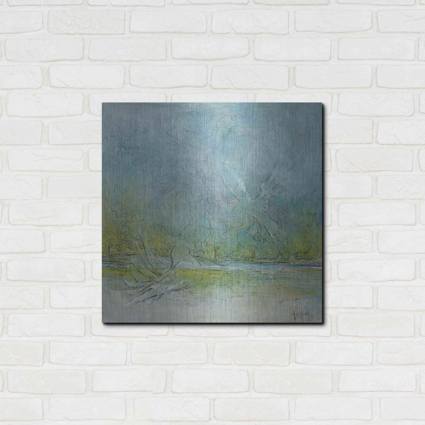 Luxe Metal Art 'Freedom' by Samedin Asllani, Metal Wall Art,24x24