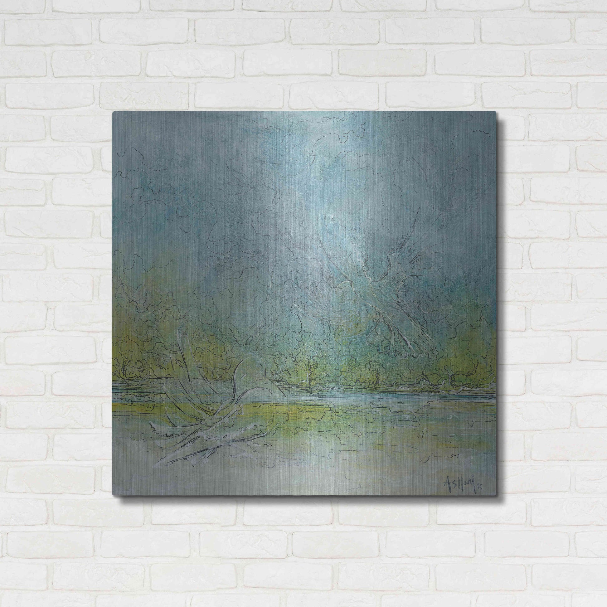 Luxe Metal Art 'Freedom' by Samedin Asllani, Metal Wall Art,36x36