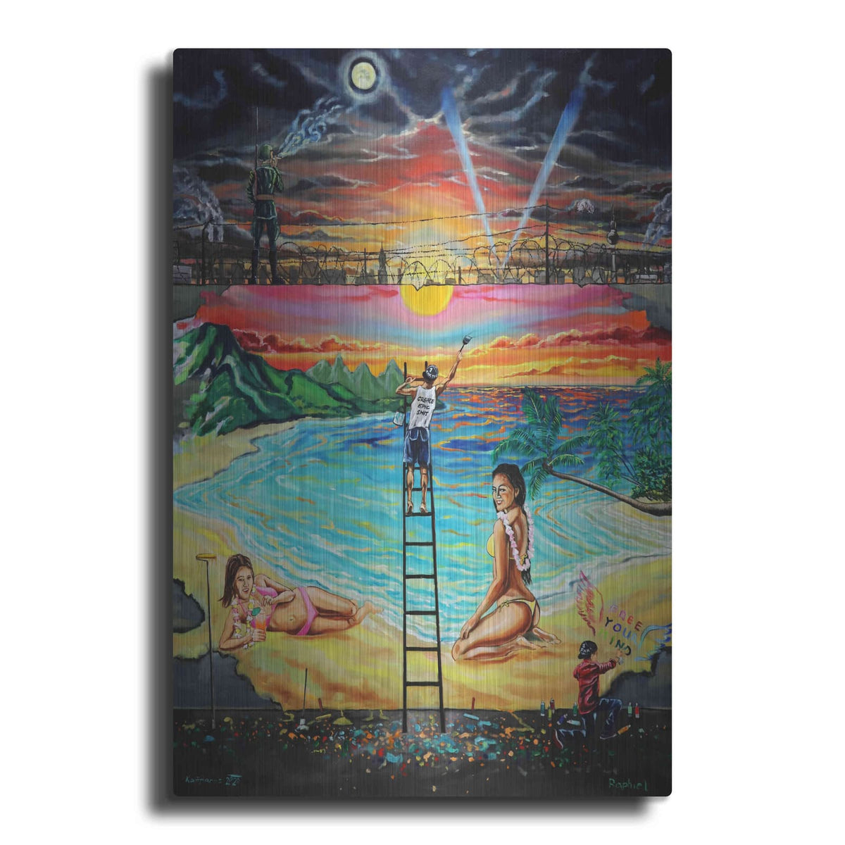 'Berlin Wall' by Jan Kasparec – Metal Wall Art