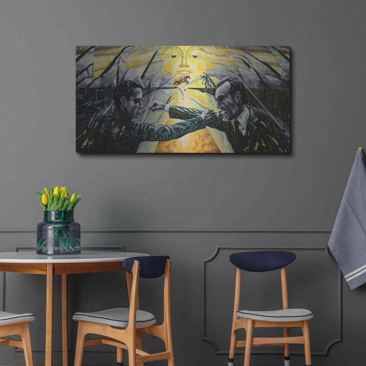 'Battle' by Jan Kasparec – Metal Wall Art, 48x24 room view