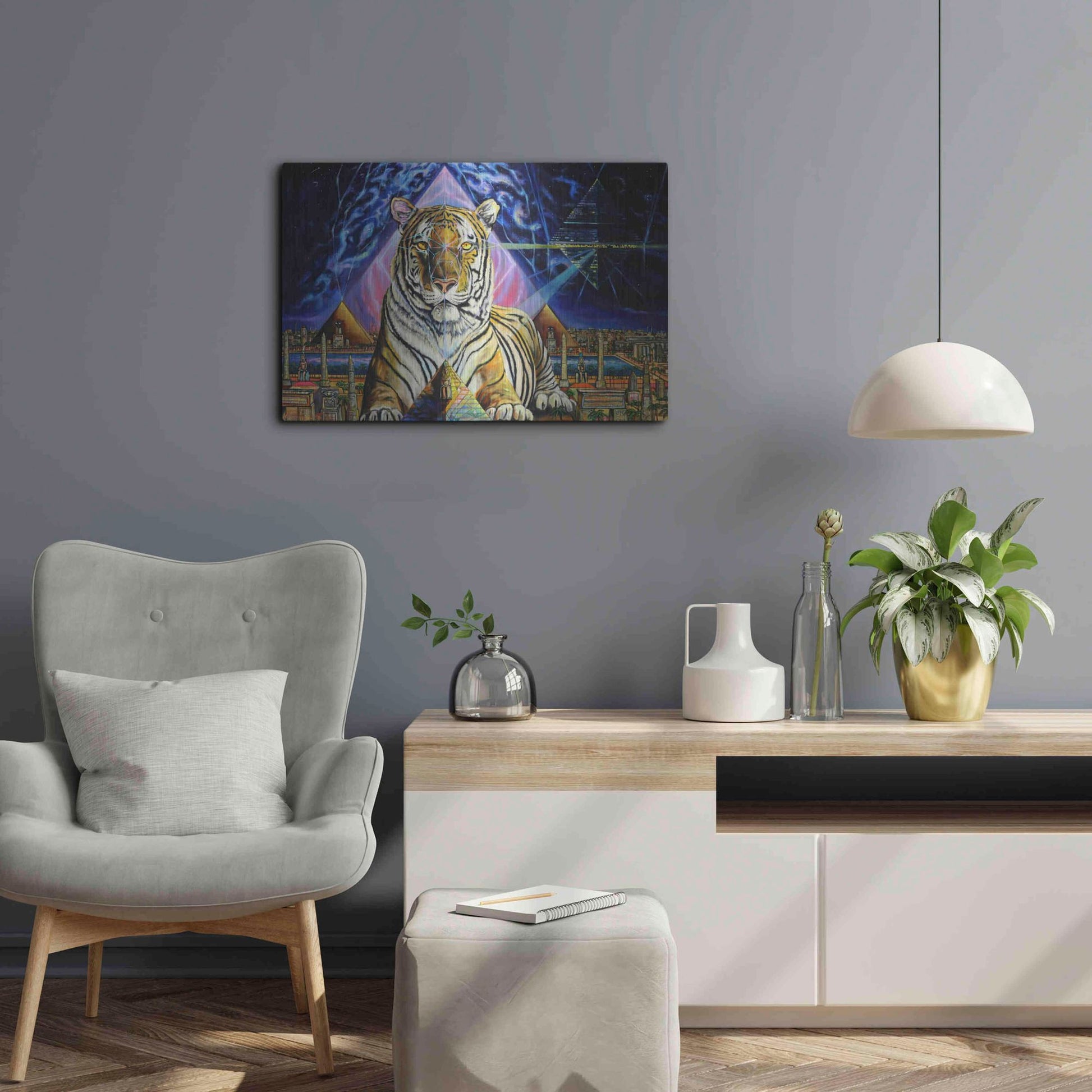 Luxe Metal Art 'Activate' by Jan Kasparec, Metal Wall Art,24x16