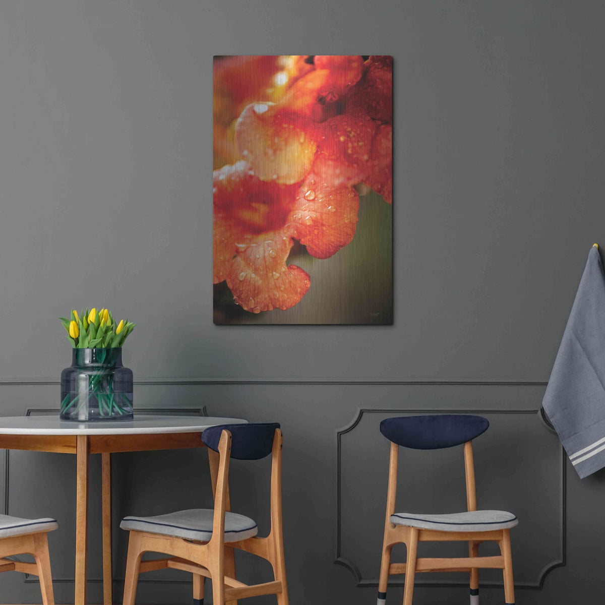'Orange Glory' by Donnie Quillen – Metal Wall Art, 24x36 room view