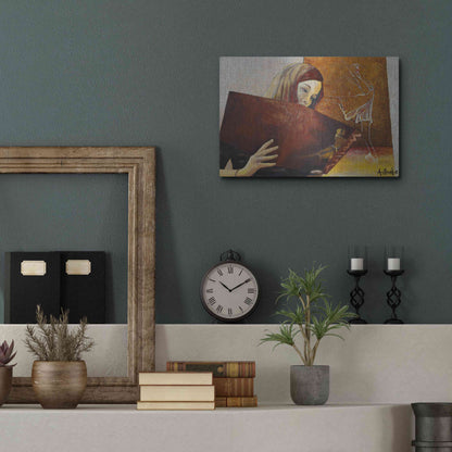 Luxe Metal Art 'The Viewer' by Samedin Asllani, Metal Wall Art,16x12