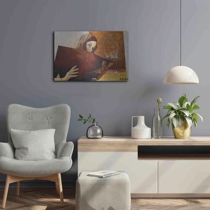 Luxe Metal Art 'The Viewer' by Samedin Asllani, Metal Wall Art,24x16