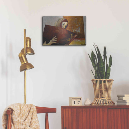 Luxe Metal Art 'The Viewer' by Samedin Asllani, Metal Wall Art,24x16