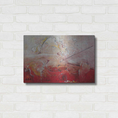 Luxe Metal Art 'Violinist' by Samedin Asllani, Metal Wall Art,24x16