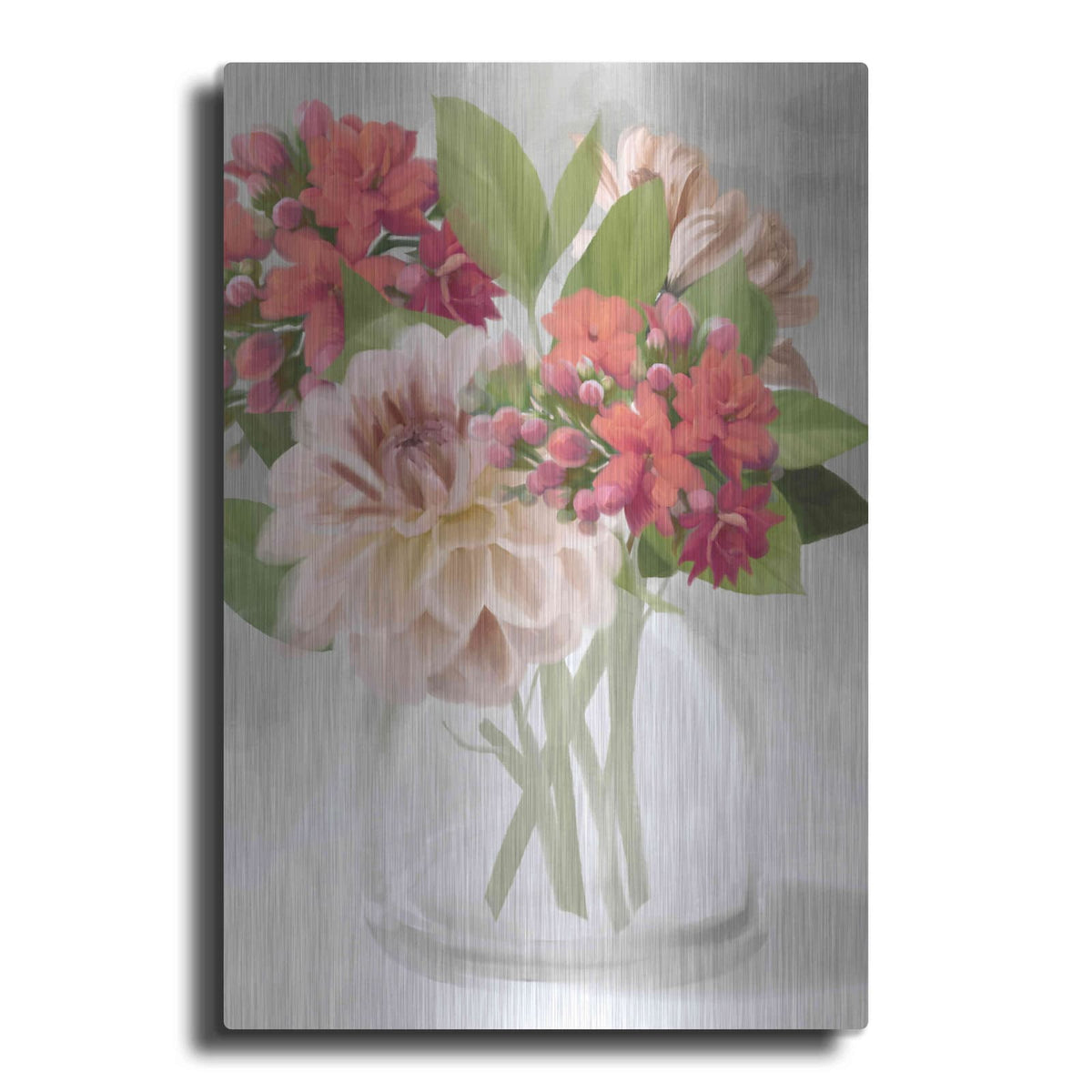 'Dahlia Bouquet' by House Fenway – Metal Wall Art