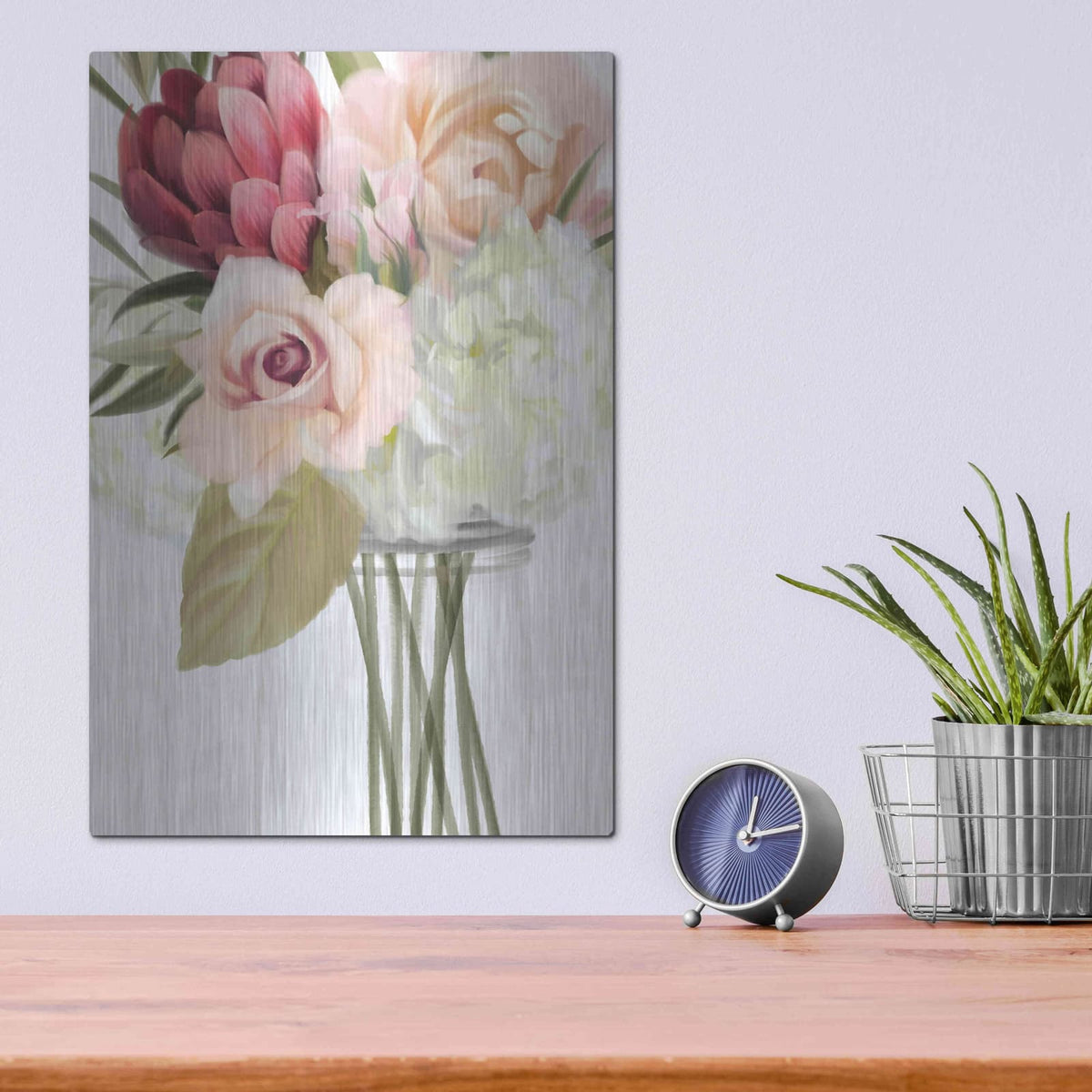 'Spring Mason Jar' by House Fenway – Metal Wall Art, 12x16 room view