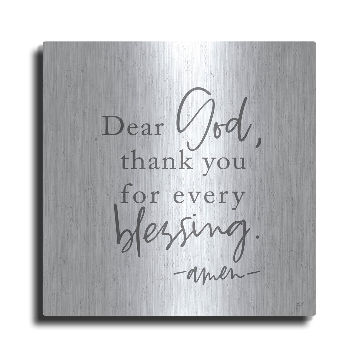 'Thank You for Every Blessing' by Lux + Me – Metal Wall Art