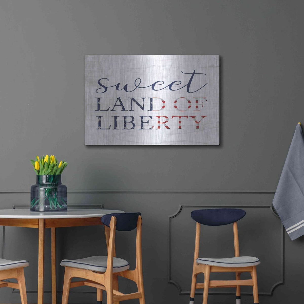 'Sweet Land of Liberty II' by Lux + Me – Metal Wall Art, 36x24 room view