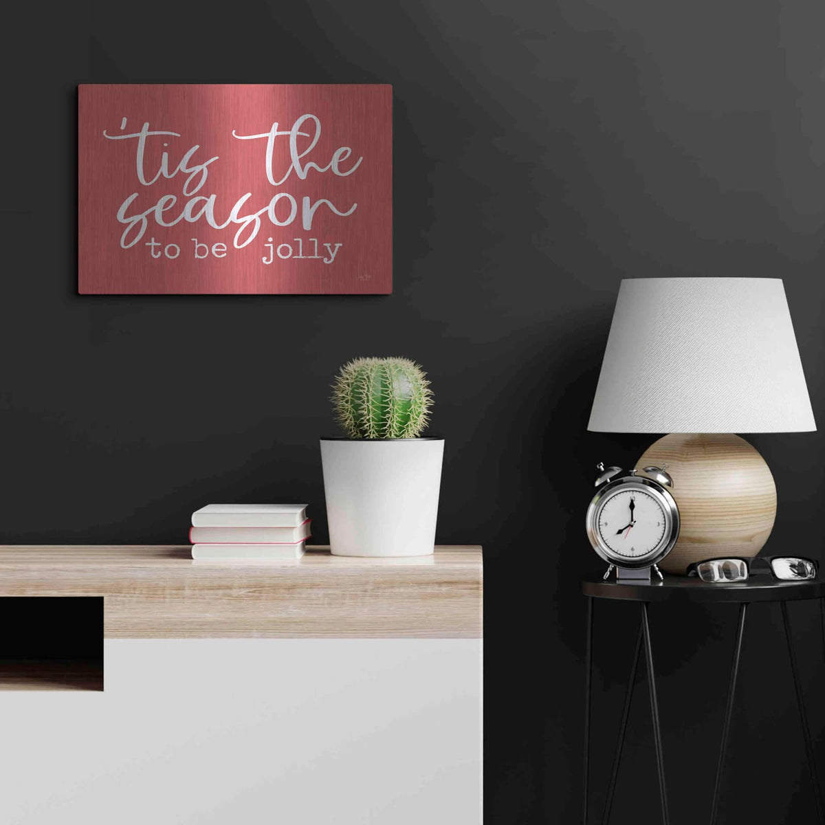 'Tis the Season' by Lux + Me – Metal Wall Art, 24x16 room view