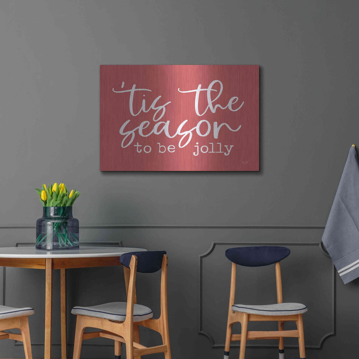 'Tis the Season' by Lux + Me – Metal Wall Art, 36x24 room view