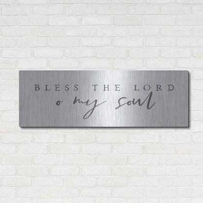 Luxe Metal Art 'Bless the Lord' by Lux + Me, Metal Wall Art,48x16